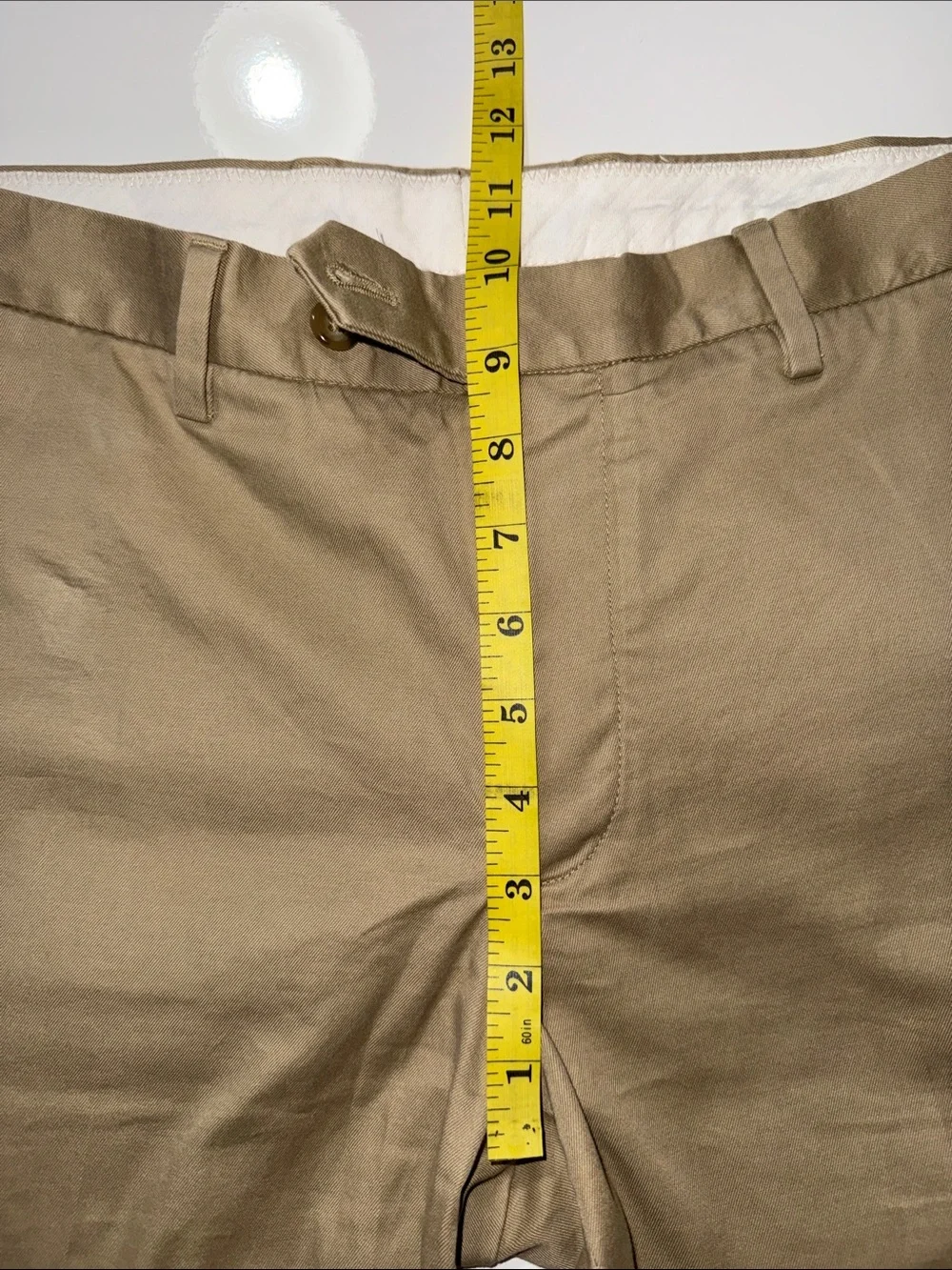 J Crew Bowery Mens Size 31x30 Faded Classic Fit Flat Front Chino Pants Beige